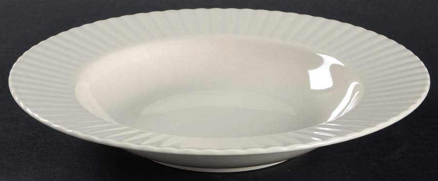 Silver Fern Rim Soup Bowl by Mikasa-1