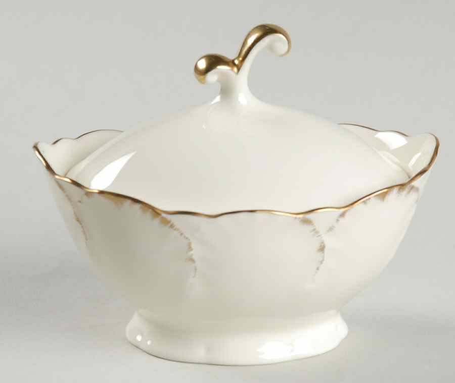 Simply Gold Sugar Bowl & Lid by Mikasa-1