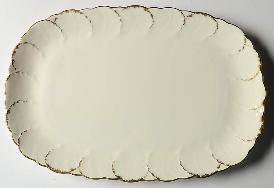 Simply Gold 12" Oval Serving Platter by Mikasa-1