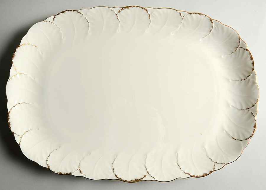 Simply Gold 16" Oval Serving Platter by Mikasa-1
