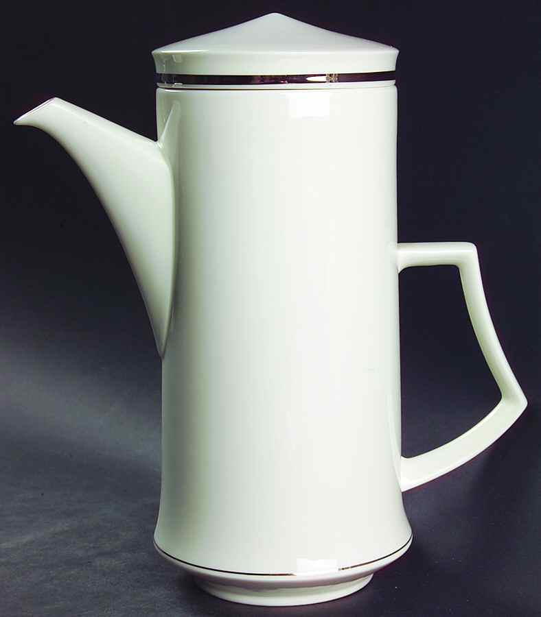Silver Halo Coffee Pot & Lid by Mikasa-1