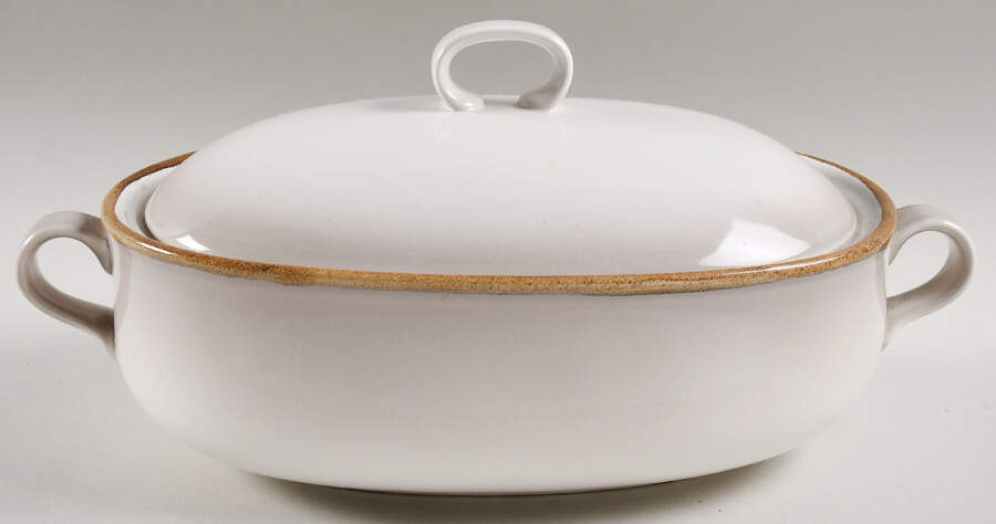 Silver Moss 2 Quart Oval Covered Casserole by Mikasa-1