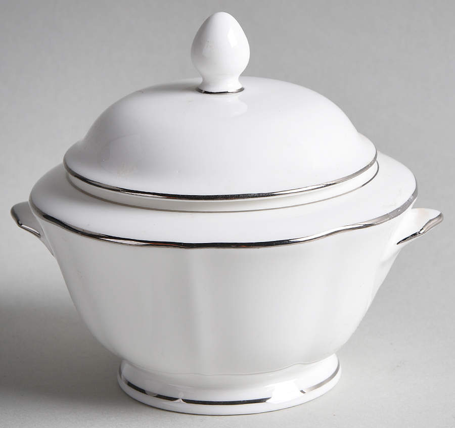 Silver Moon Sugar Bowl & Lid by Mikasa-1