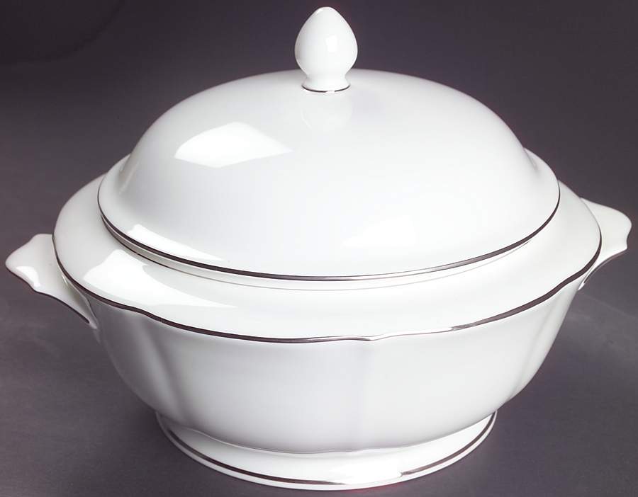Silver Moon Round Covered Vegetable by Mikasa-1