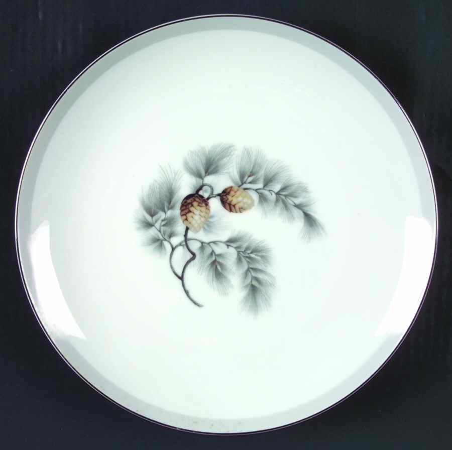 Silver Pine Dinner Plate by Mikasa-1