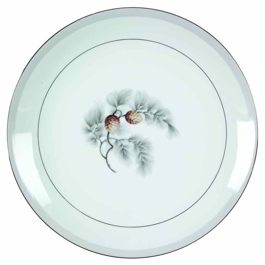 Silver Pine 12" Chop Plate (Round Platter) by Mikasa-1