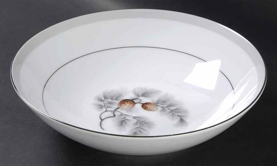 Silver Pine 9" Round Vegetable Bowl by Mikasa-1