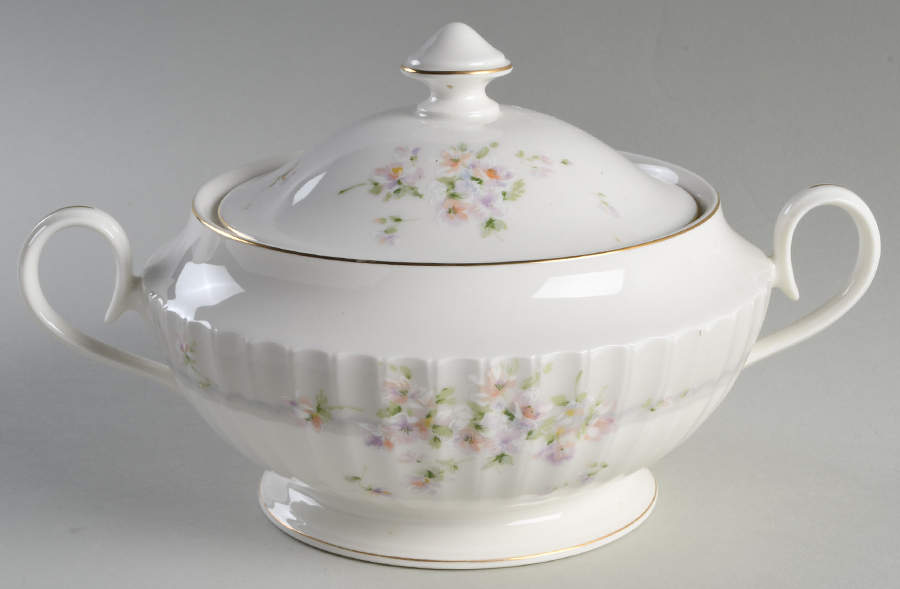 Silver Shadow Round Covered Vegetable by Mikasa-1