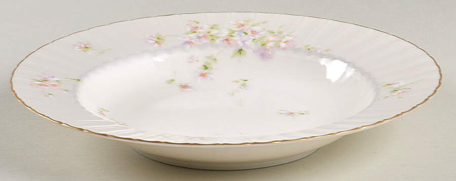 Silver Shadow Large Rim Soup Bowl by Mikasa-1