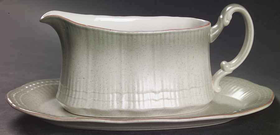 Signs of Spring Gravy Boat & Underplate/Relish by Mikasa-1