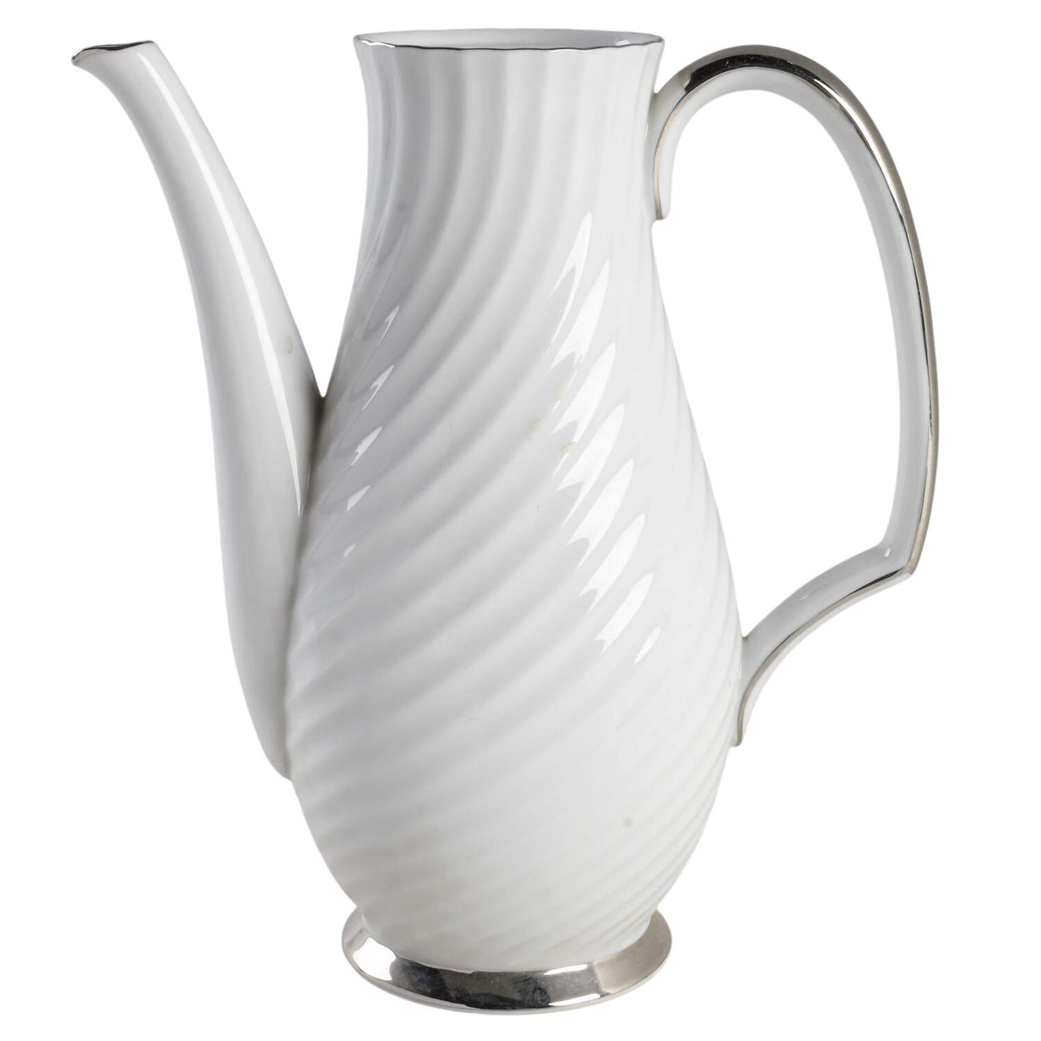 Silver Swirl Coffee Pot No Lid by Mikasa-1