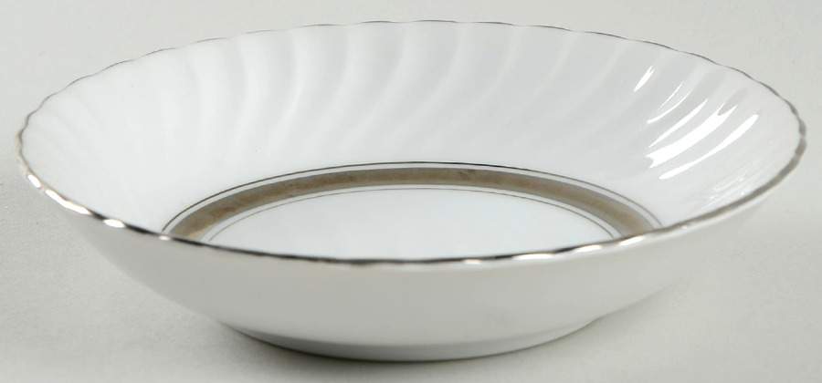 Silver Swirl Fruit/Dessert (Sauce) Bowl by Mikasa-1