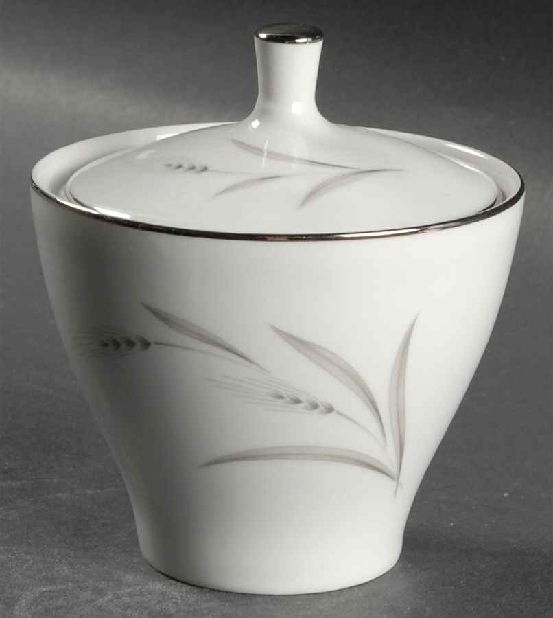 Silver Wheat (5787) Sugar Bowl & Lid by Mikasa-1