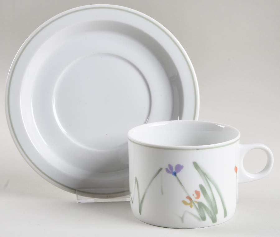 Sketch Book Flat Cup & Saucer Set by Mikasa-1