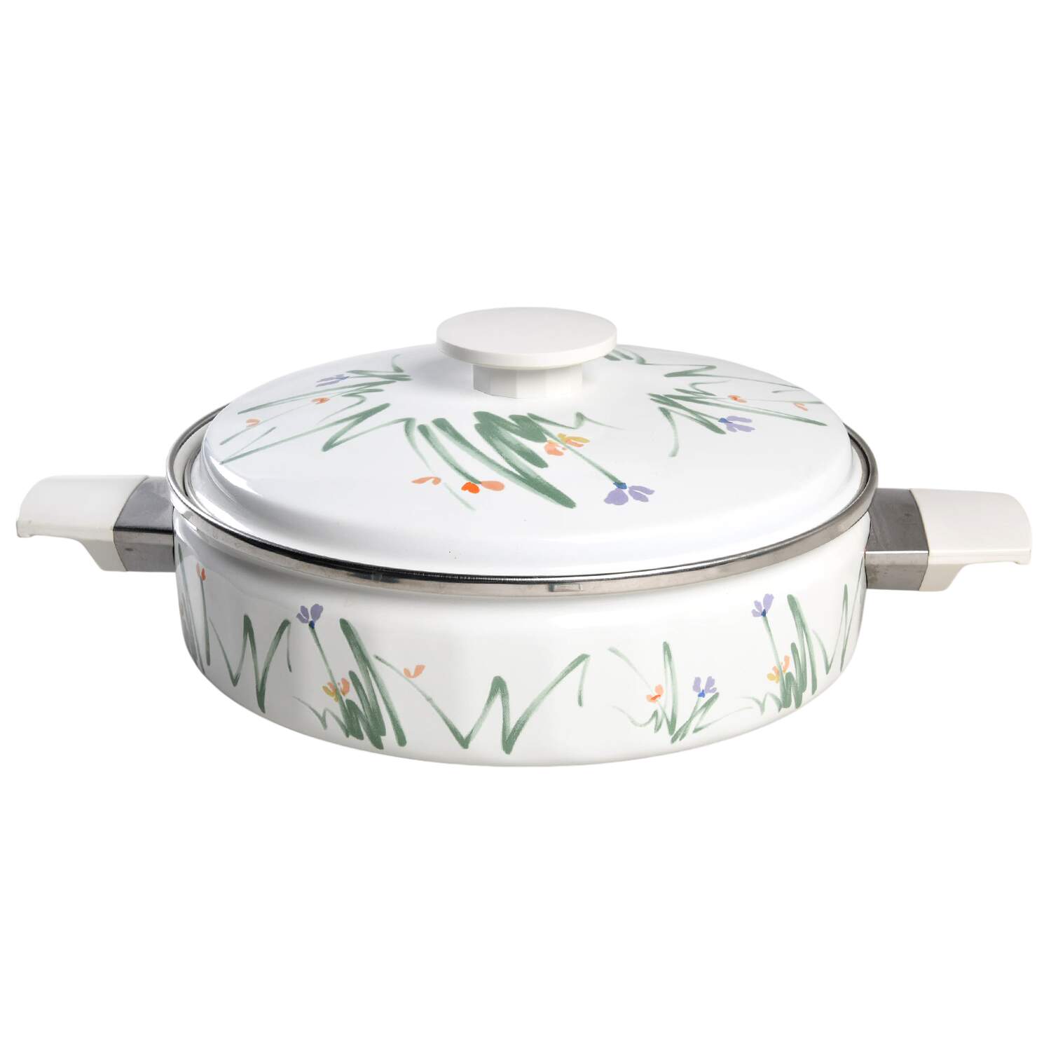 Sketch Book 2.5 Qt Round Metal Covered Casserole by Mikasa-1