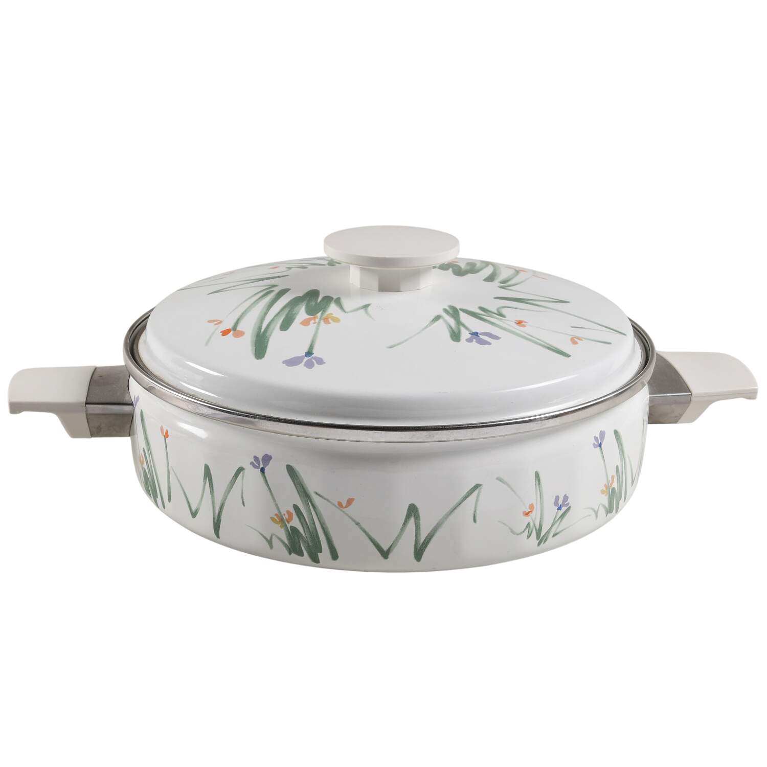 Sketch Book 2.5 Quart Metal Round Covered Casserole by Mikasa-1