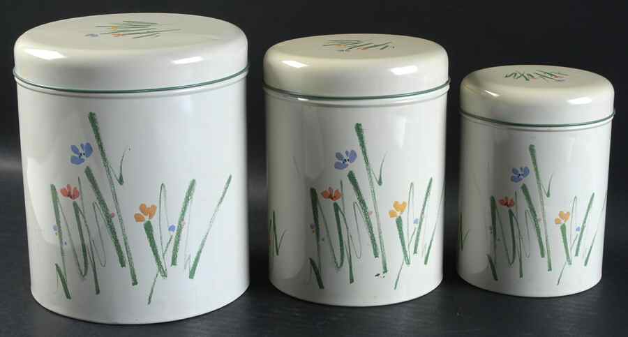 Sketch Book (3 Piece) Metal Canister Set by Mikasa-1