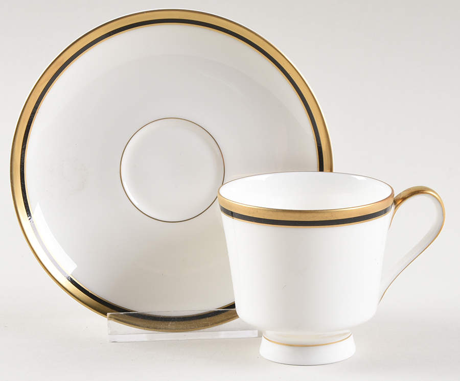 Skidmore Footed Demitasse Cup & Saucer Set by Mikasa-1