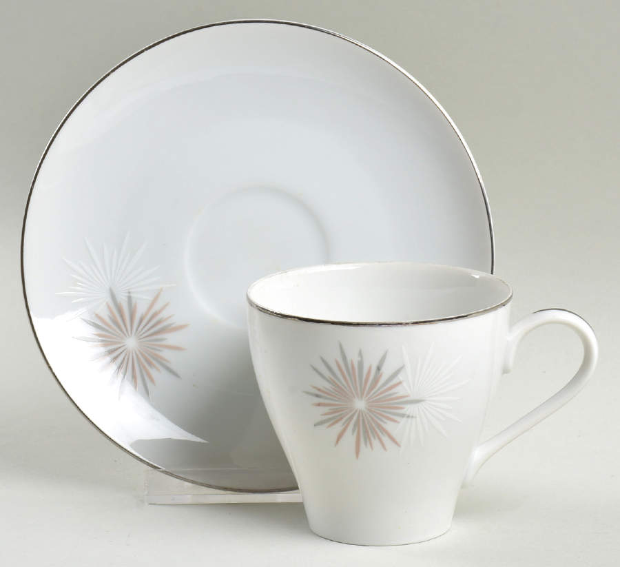 Skylark Flat Cup & Saucer Set by Mikasa-1