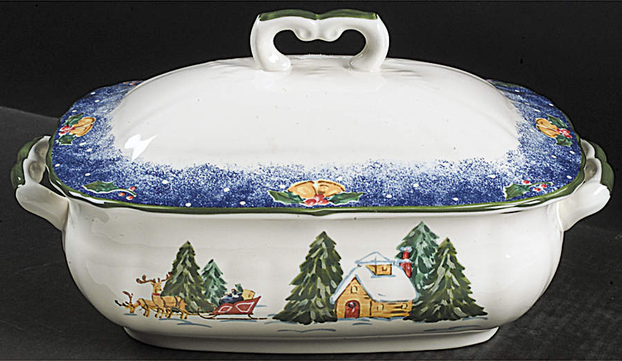 Sleigh Bells Tureen &  Lid by Mikasa-1