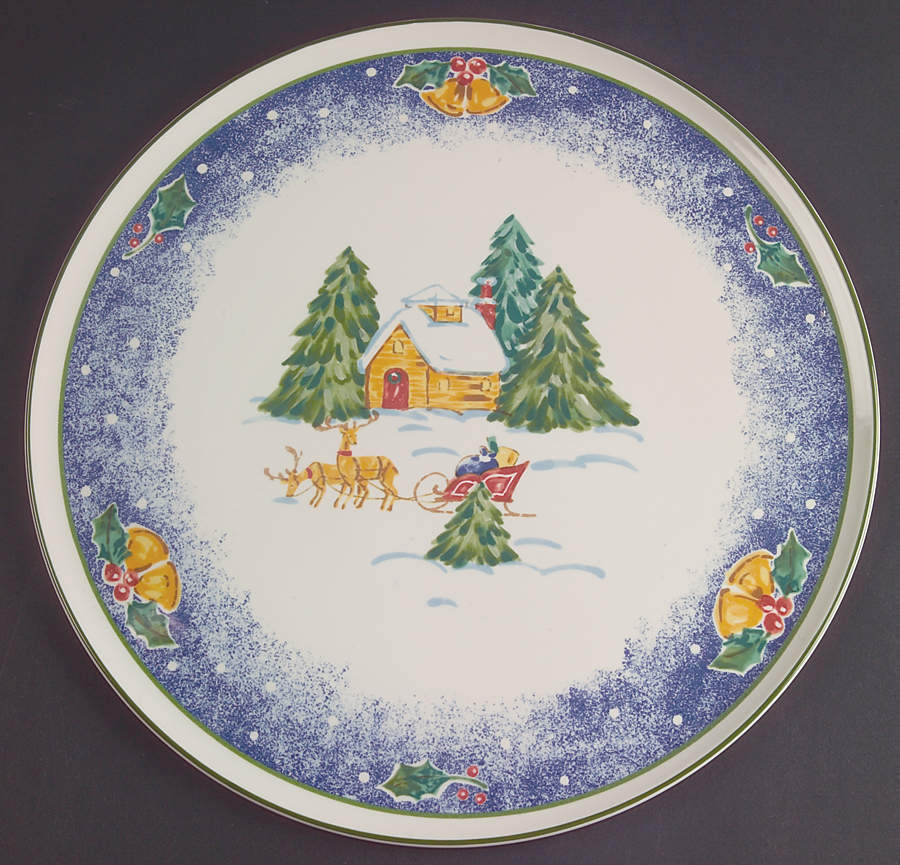 Sleigh Bells Cake Plate by Mikasa-1