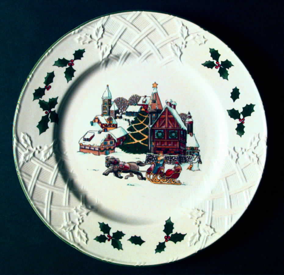 Sleigh Ride Luncheon Plate by Mikasa-1