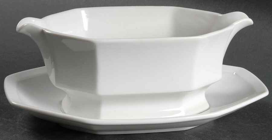 Snow Drop Gravy Boat & Underplate by Mikasa-1