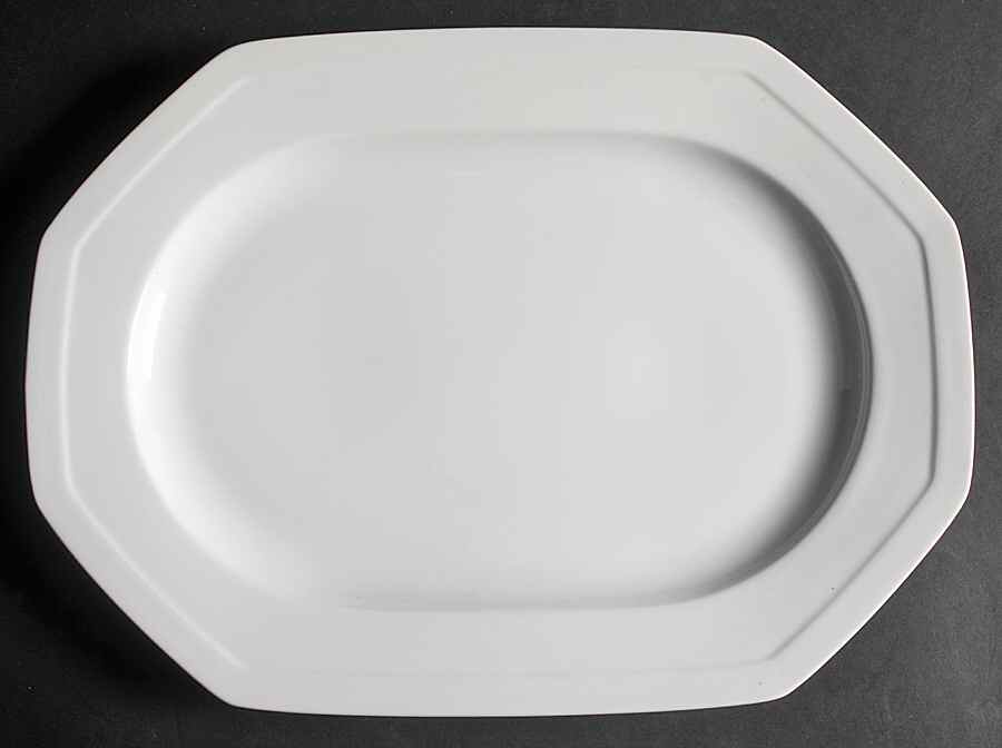 Snow Drop 14" Oval Serving Platter by Mikasa-1