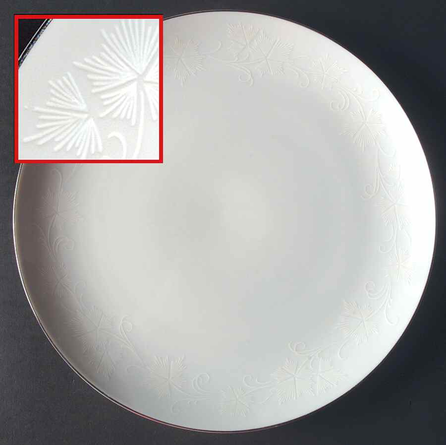 Snow Flower Dinner Plate by Mikasa-1