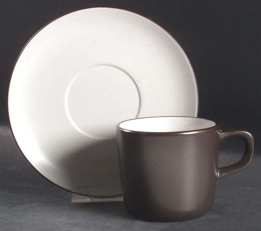 Snow White Flat Cup & Saucer Set by Mikasa-1