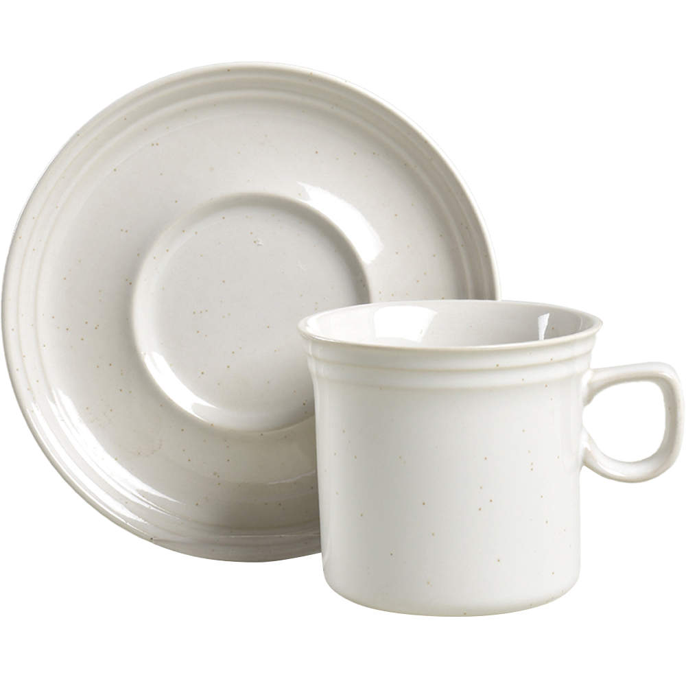 Snow White Flat Cup & Saucer Set by Mikasa-1