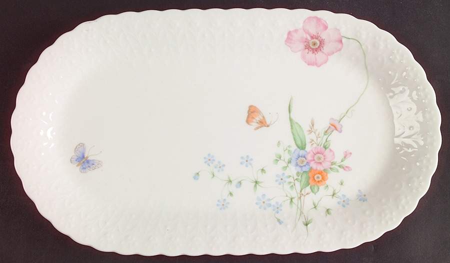 Something Blue 12" Oval Serving Platter by Mikasa-1