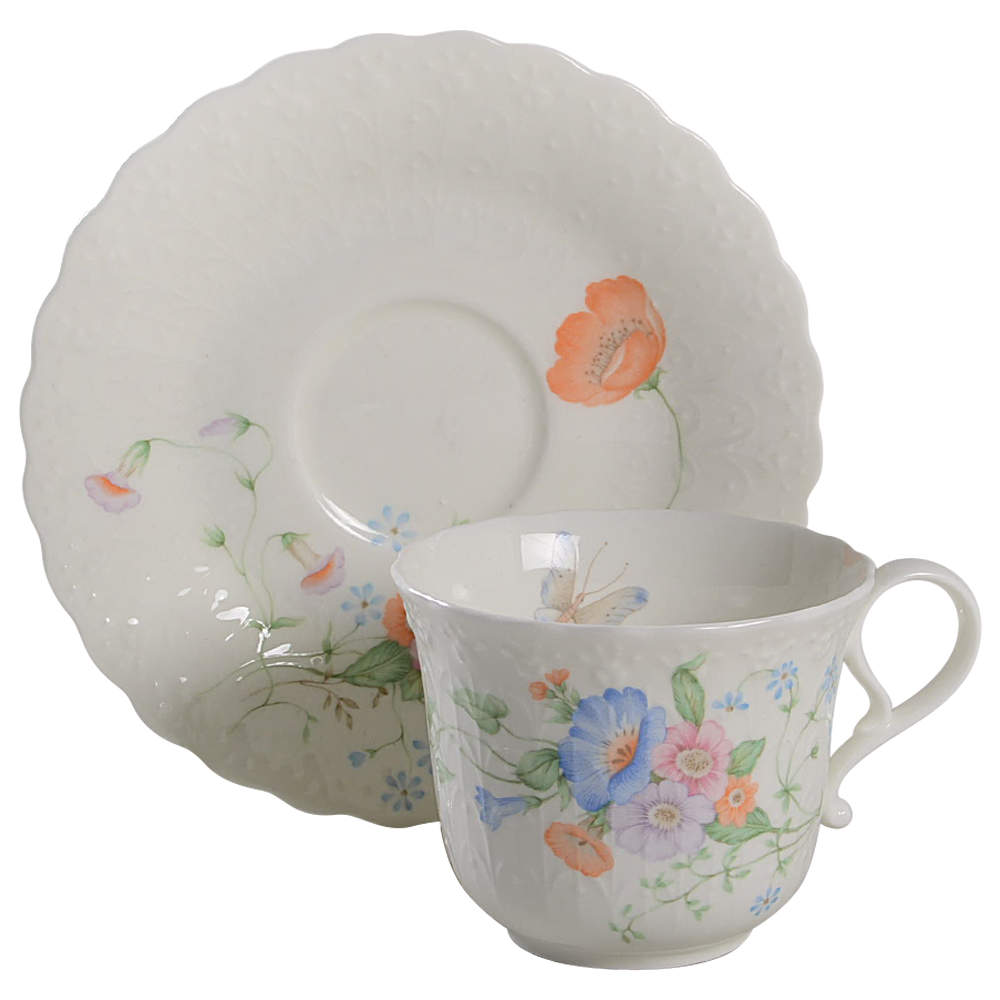 Something Blue Flat Cup & Saucer Set by Mikasa-1