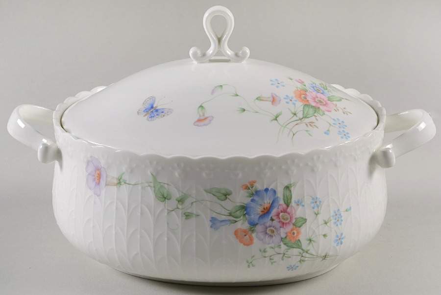 Something Blue Oval Covered Vegetable by Mikasa-1