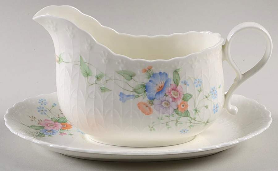Something Blue Gravy Boat & Underplate by Mikasa-1