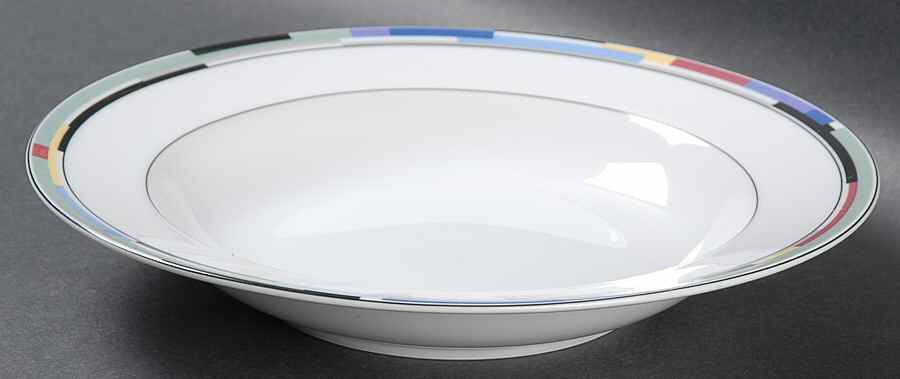 Social Circle Rim Soup Bowl by Mikasa-1