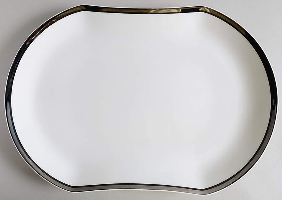 Solitude 17" Oval Serving Platter by Mikasa-1
