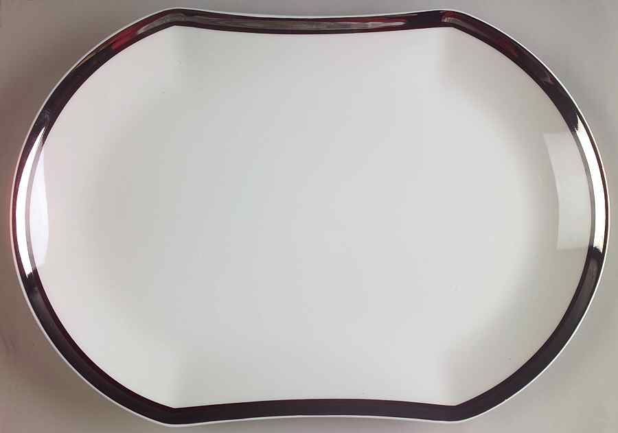 Solitude 13" Oval Serving Platter by Mikasa-1