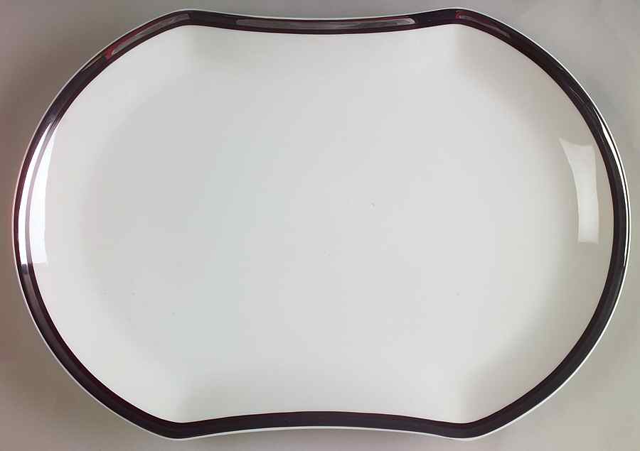 Solitude 14" Oval Serving Platter by Mikasa-1