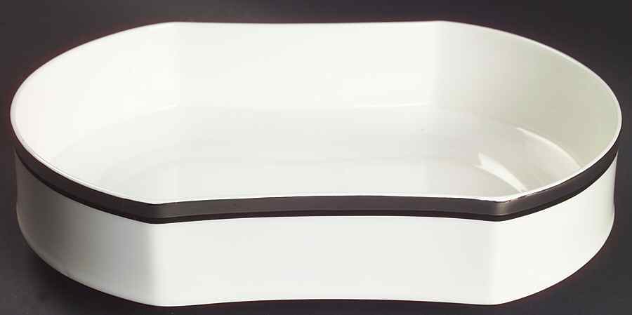 Solitude 10" Oval Vegetable Bowl by Mikasa-1