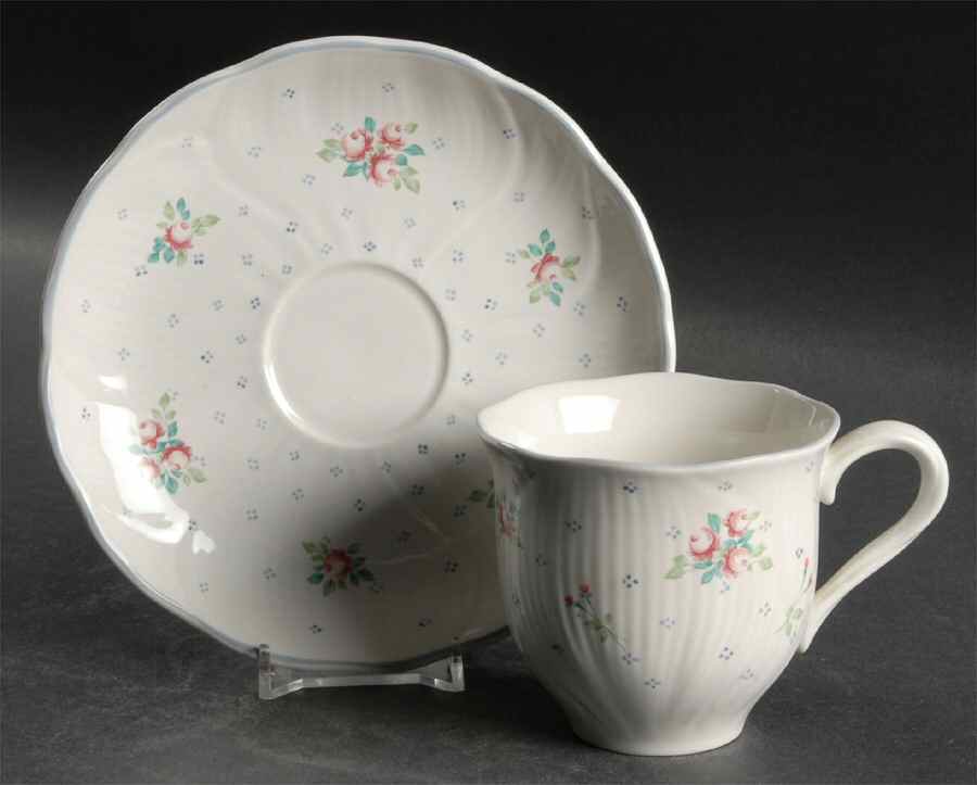 Song of Love Flat Cup & Saucer Set by Mikasa-1