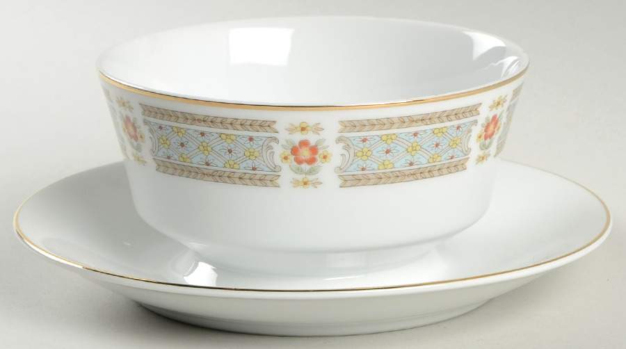 Sonata Gravy Boat with Attached Underplate by Mikasa-1