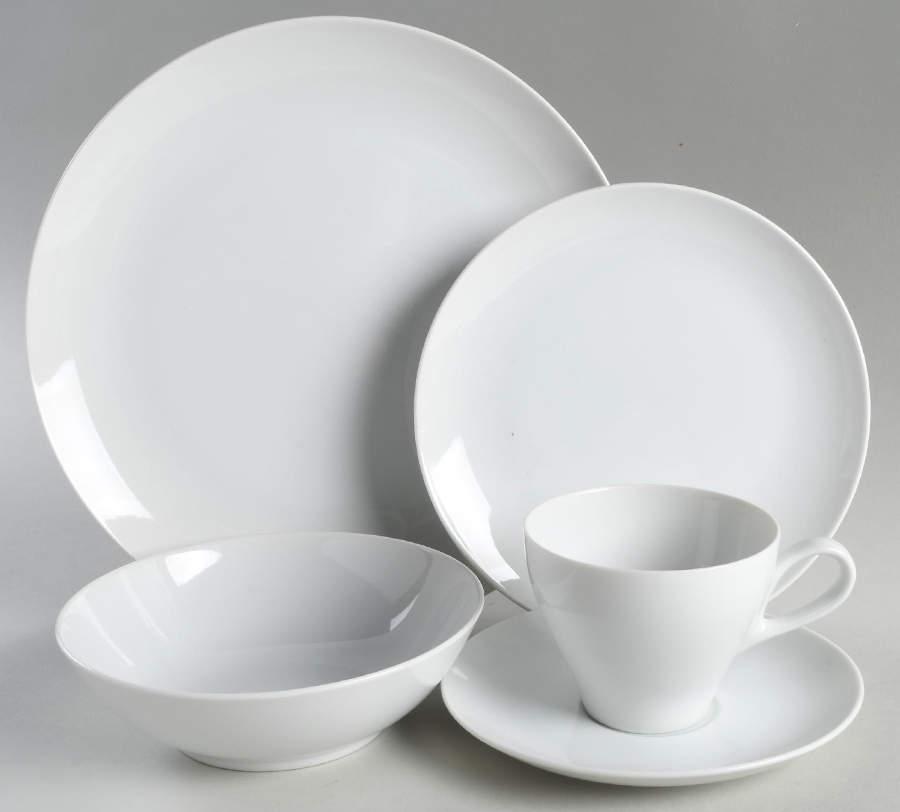 Sophisticate White 5 Piece Place Setting by Mikasa-1