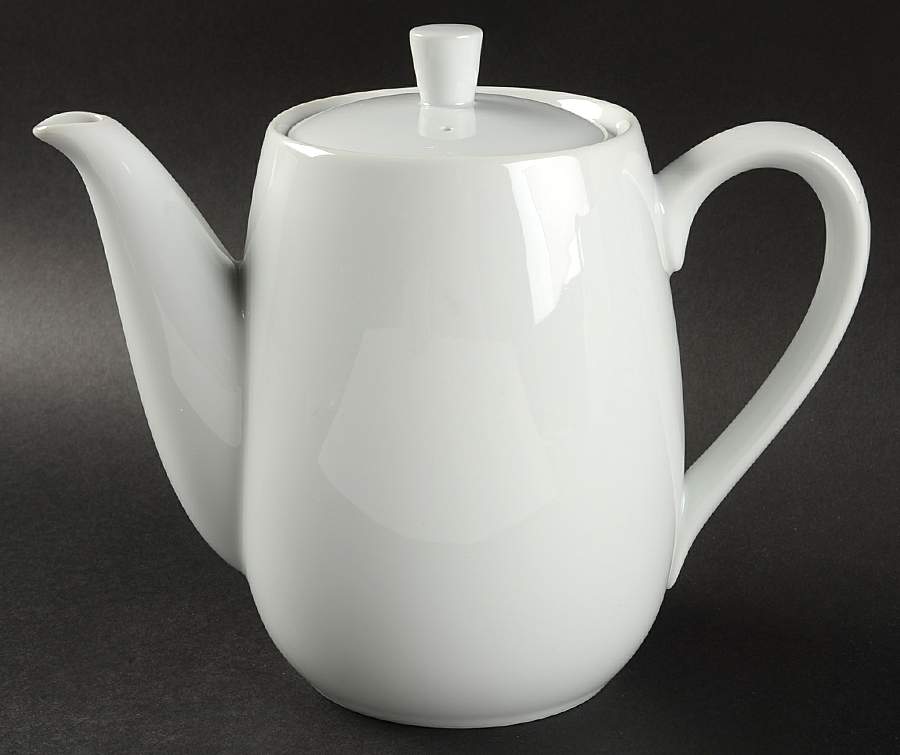 Sophisticate White Teapot & Lid by Mikasa-1