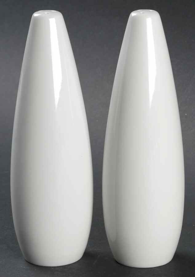 Sophisticate White Salt & Pepper Set by Mikasa-1