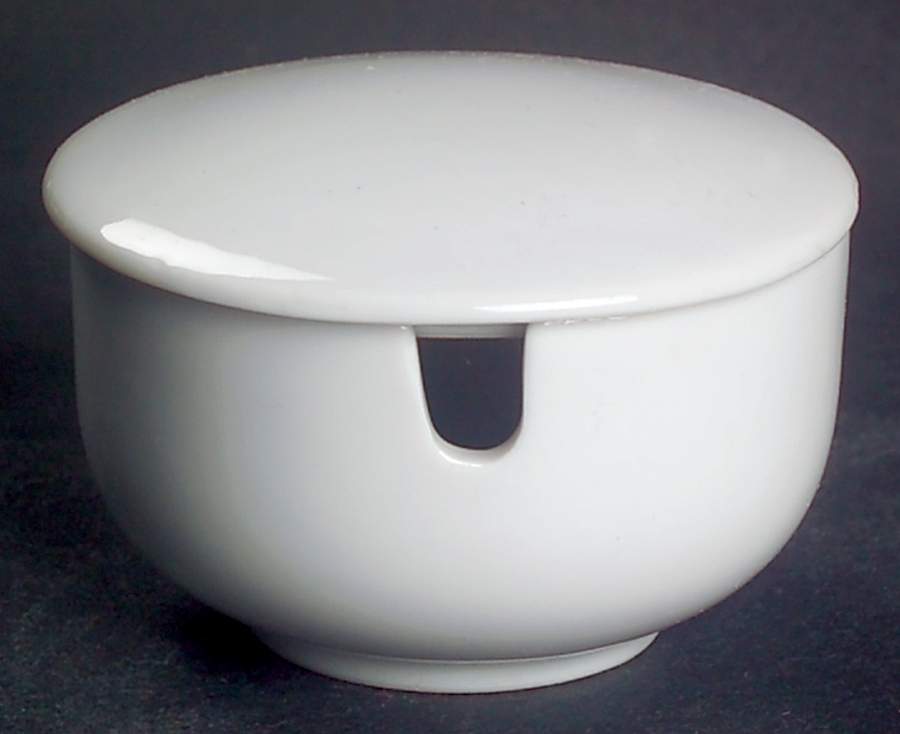 Sophisticate White Condiment Jar & Lid by Mikasa-1