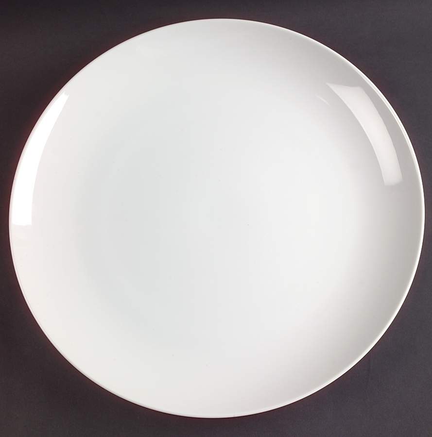 Sophisticate White 12" Chop Plate (Round Platter) by Mikasa-1