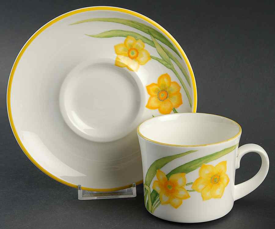 Spring Beauty Flat Cup & Saucer Set by Mikasa-1