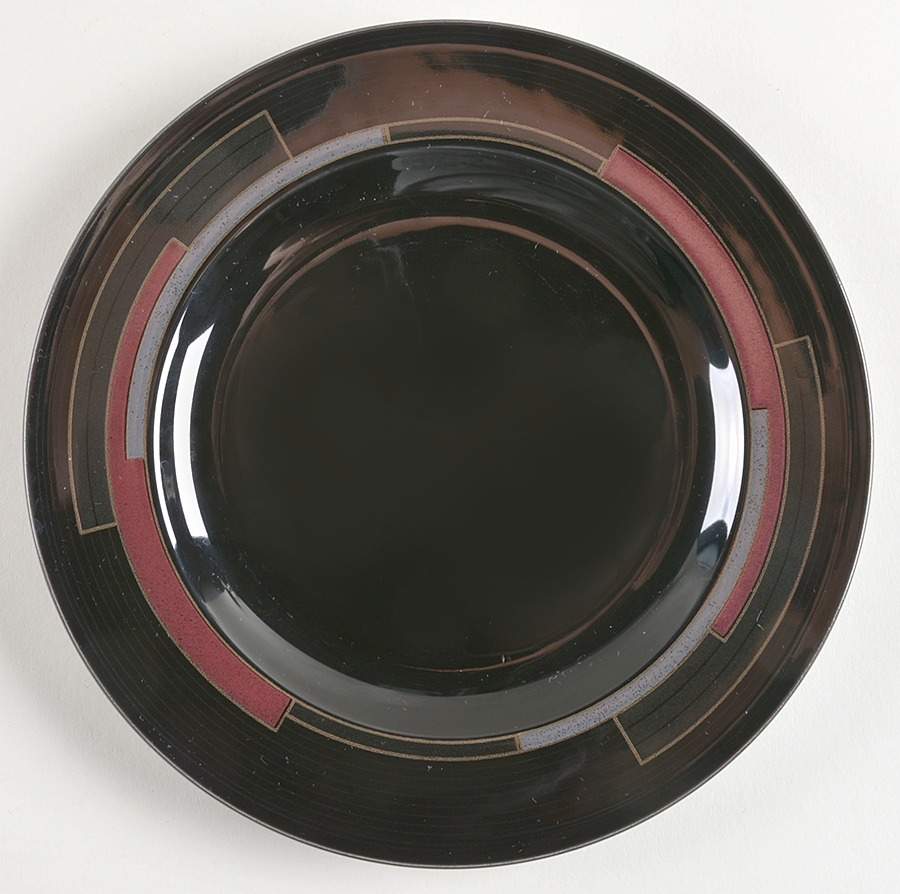 Spectra Black Salad Plate by Mikasa-1