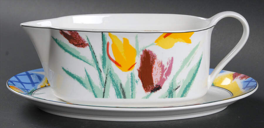 Spring Bloom Gravy Boat & Underplate by Mikasa-1